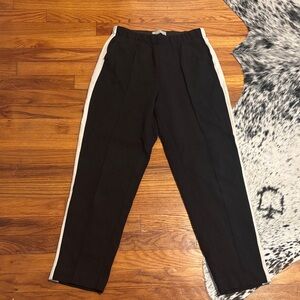 Everlane Black Pants with Side Stripes